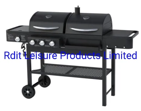 Multi Functional Gas Charcoal Combo Combination Hybrid Gas BBQ Barbecue Grills with for Outdoor Kitchen Cooking Equipment