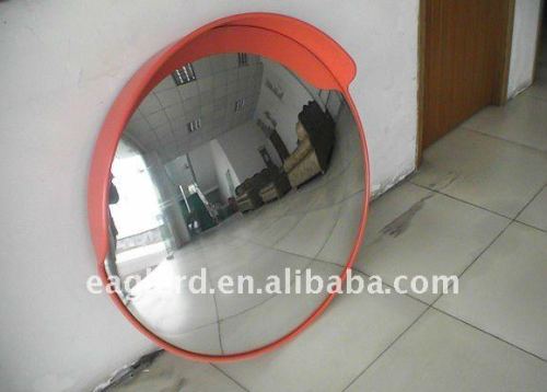 PC road convex mirror use for traffic safety