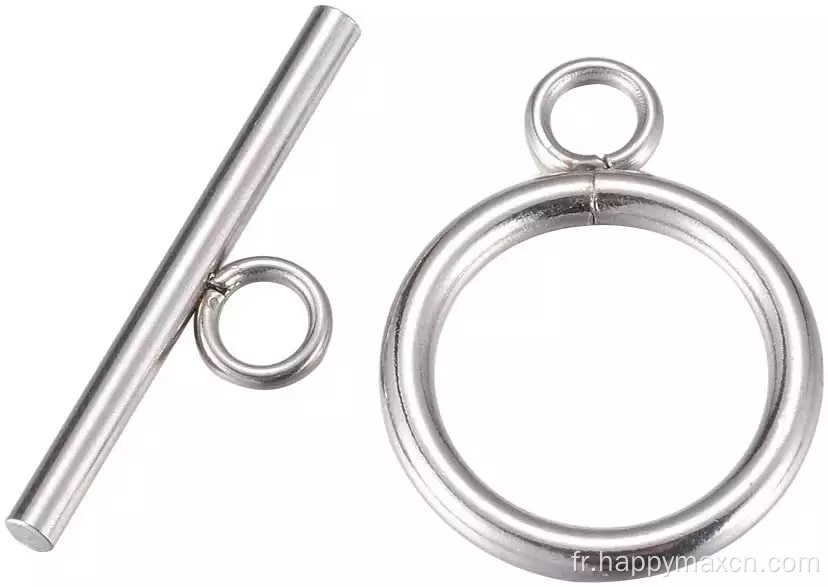 Acier inoxydable OT Fin Toggle Clasps 20 Pack