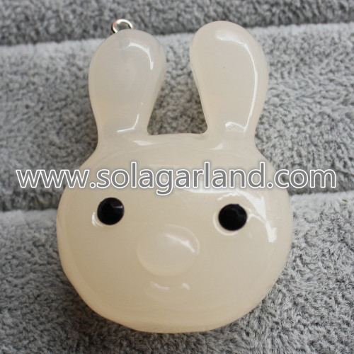 34 * 46MM Acryl Kunststoff Adorable Bunny Beads Kaninchen Anhänger