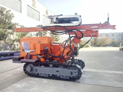 Crawler Solar Pile Drivers With Impact Hammer Ramming