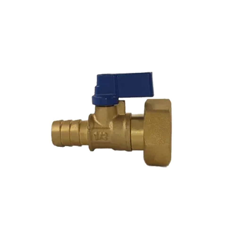 Brass Gas Cock Female Thread L Handle PTFE2