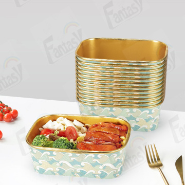 Recyclable Fast Food Paper Lunch Bowl With Printing