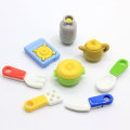 Multi Type Tableware Shaped 3D Cabochon Handmade Bead Charms 100pcs/bag Or Kitchen Table Ornaments Bead DIY Spacer