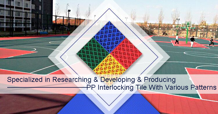 PP Suspended Interlocking Tiles for Tennis Basketball Badminton Sports Court