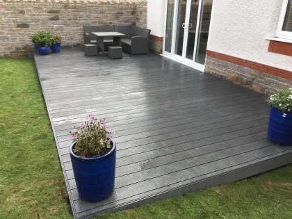 Wood Plastic Composite Deck WPC Solid Engineered Floor 137*23mm XFD062