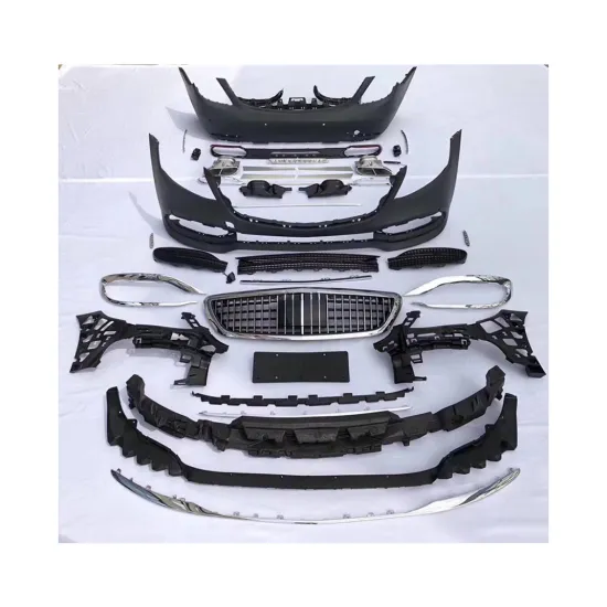 High Quality Body Kit: 2014-2021 Benz S Class W222 Upgrade to Maybach Style Front and Rear Bumper Assembly Headlight Grille