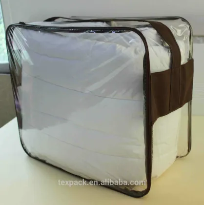 Silk Screen Printing Home furnishings packing bags for pillow and comforter