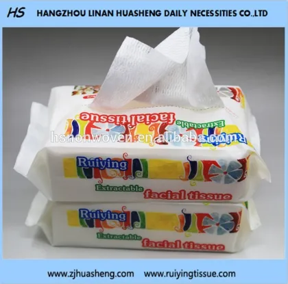 makeup remover cleansing tissues 100% Cotton Biodegradable HS1036 Cleansing tissues