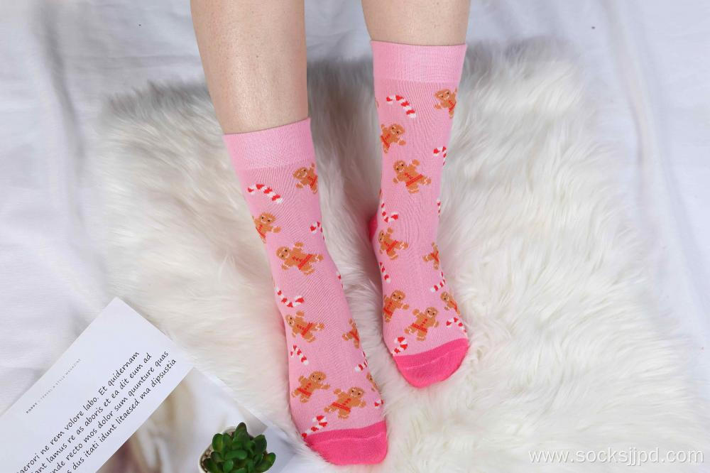Chritmas cotton socks for women