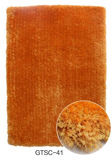 Elastic & Polyester Silk Shaggy Carpet