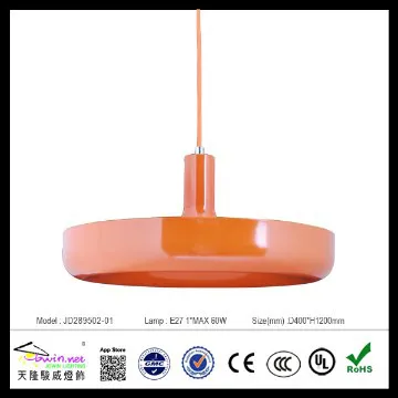 modern glass orange kids pendant lamp