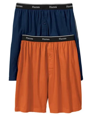 Hanes Men's Knit Shorts, 2-Pack