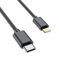 2m schwarzer Typ-C zum Apple Lightning Data Cable