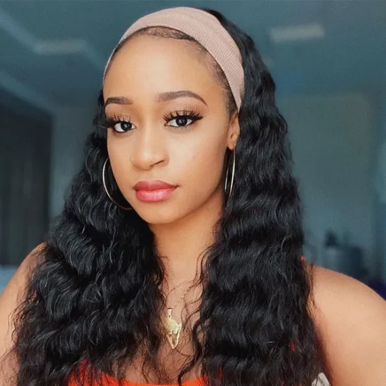Megalook Wholesale Remy Human Hair Headband Wig,Headband Wig Human Hair For Black Women,Curly Headband Human Hair Wig