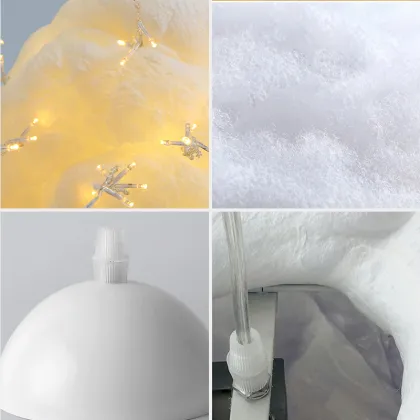 JYL-DY001 Multicolor Light White Cloud Chandelier Pendant Lamp