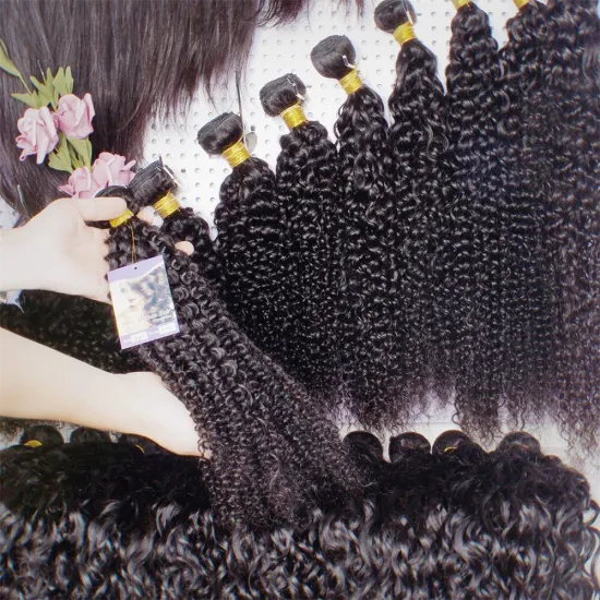 Wholesale 100% Human Hair Bundles Virgin Aligned Cuticle Human Hair , Deep Curly Body Wave Hair Vendors Free Sample