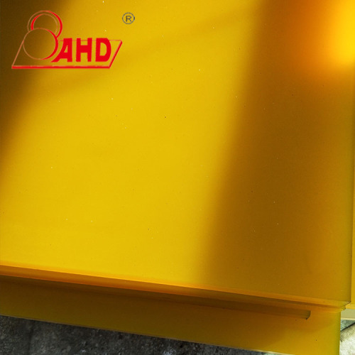 Dark Yellow Polyurethane Plastic Sheet