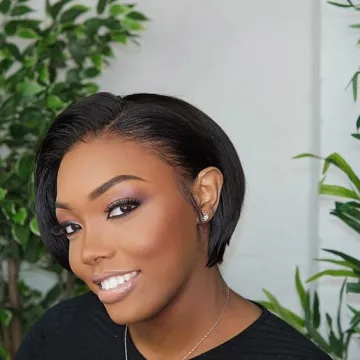 Prix en gros Coiffure Afro perruque en cheveux courts naturels brazilian BOB femme perruque cheveux humain perruques dentelle