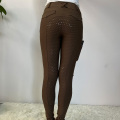 Calças de leggings equestres marrons