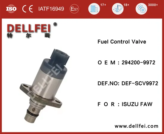 Diesel Fuel Scv Valve 294200-9972 for ISUZU,FAW