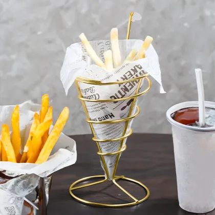 French Fries Holder with Sauce Dippers