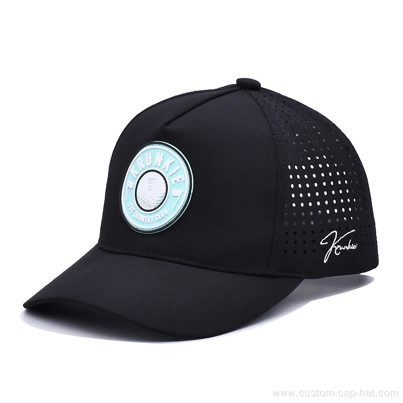 Laser Cut Hole Perforated Performance Hat