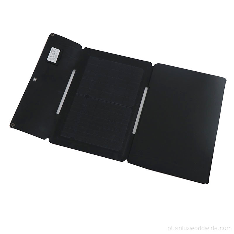 Carregador de painel solar DC18V com duas saídas USB