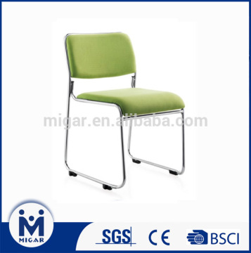 Modern design office chair with PU leather and chrome tubular metal frame