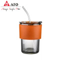 430ml Glass water cup heat resistant glass mug