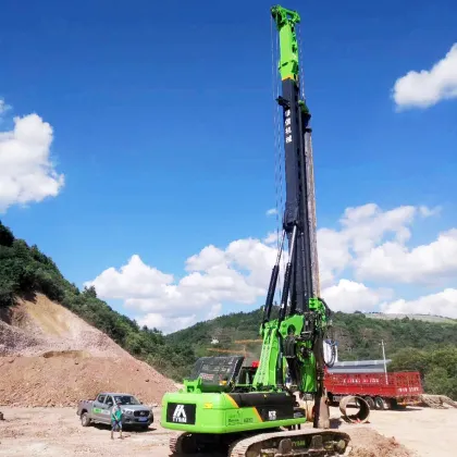 TYSIM Engineering Construction Machinery Hydraulic Rotary Drilling Rig KR220C with CAT Chassis