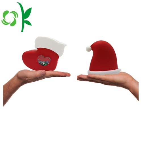 Special Silicone Foldable Bag Christmas Hat Shaped Purse