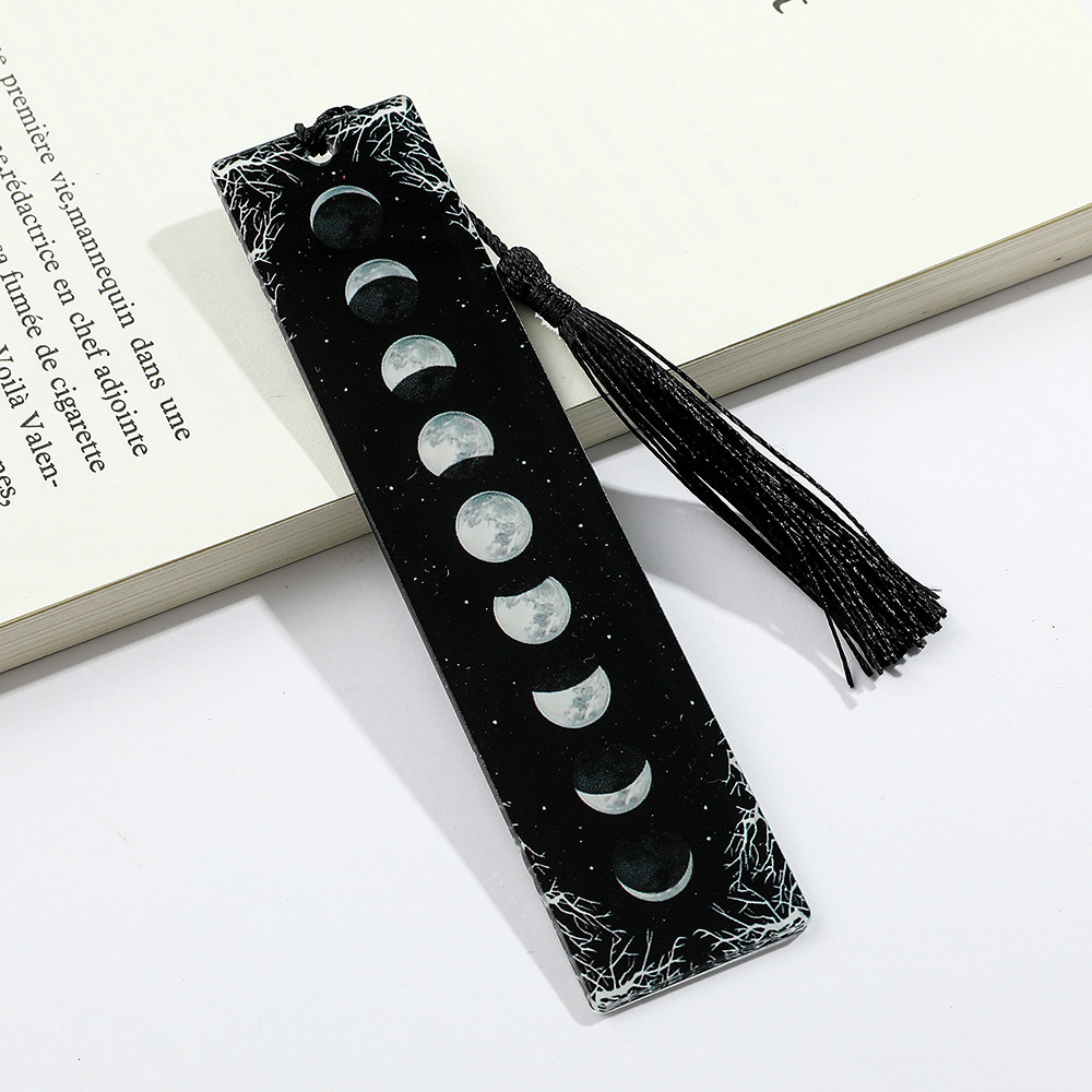 Dark aesthetic acrylic bookmarks