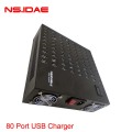 Adaptador de potencia de cargador USB de 80 puertos