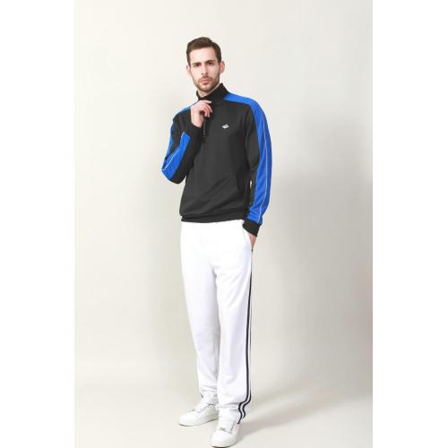 Veste zip à contraste de contraste pour hommes