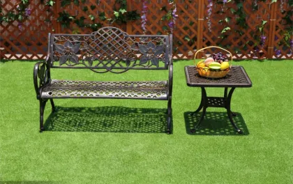 Antique Vintage Cast Aluminum Outdoor Patio Garden Benches and Furniture