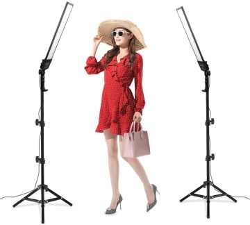 48W Photography Dimmable LED Video Light Kit with Tripod for Eyelash Lighting