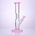 30 cm/11,8 pollici, occhiale hippies, bong da beche di vetro, tubo d'acqua di vetro borosilicato, bong di vetro, cavello di vetro