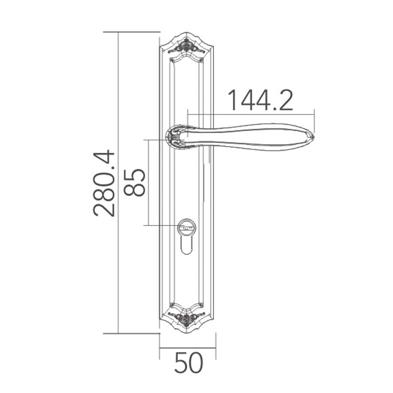 European style classical door lock 