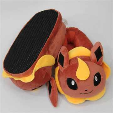 Cute plush thunder elf slippers