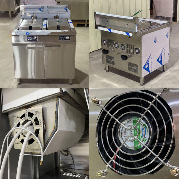 Commercial Double Tank 40L Electric Induction Fryer with Auto Stir Fry Function
