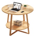 Nueva mesa de café de dos capas redondas de diseño