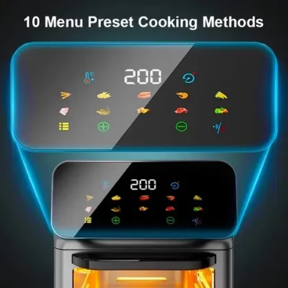 Smart Digital Air Fryer Oven: 5.5L to 10L Capacity - Home Kitchen Appliances