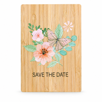 Cvjetajuće obećanje bambusa Save the Date Card