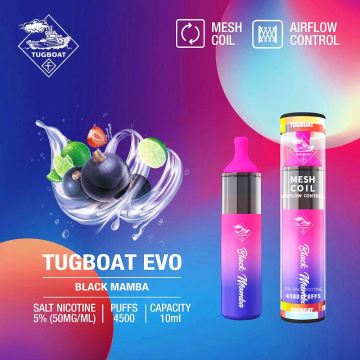 Tugboat EVO 4500 पफ्स डिस्पोजेबल ECIG बिक्री के लिए