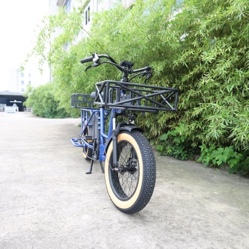 Elektrische fiets met laadkast voor snelle pizza -levering en foodservice
