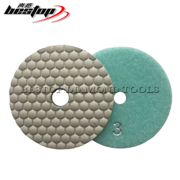3 Step Diamond Hand Polishing Pads D100mm 4inch for Concrete and Granite Polishing