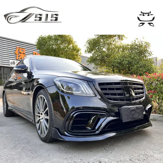 2014-2018 S-Class W222 S63 Body Kit - Front Lips, Rear Diffuser, Fog Lights, Exhaust Tips