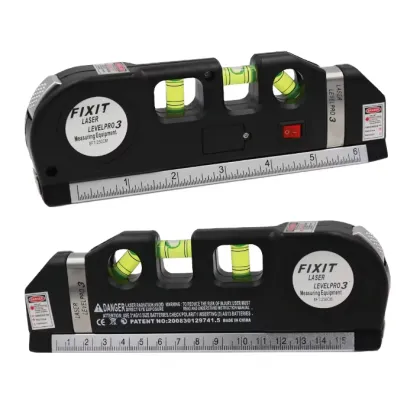 8FT Laser Level Meter: Industrial DIY Multipurpose Measure Aligner