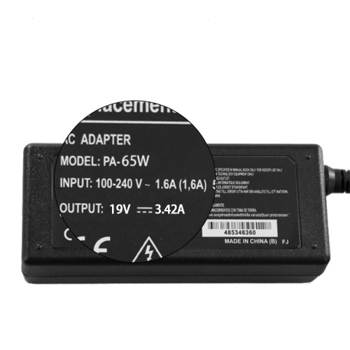 19v3.42A 2.5*0.7mm Acer Charger for Laptop